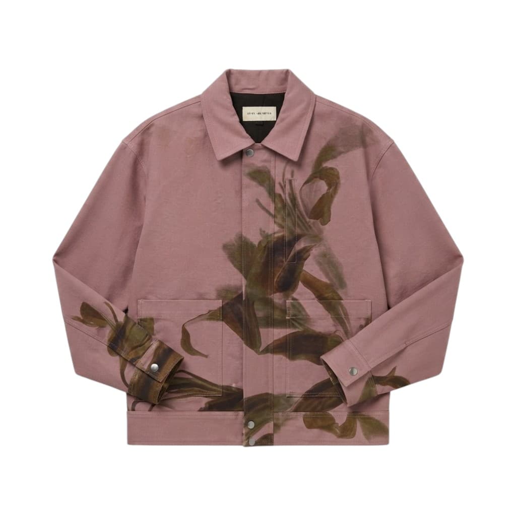 DRIES VAN NOTEN Giacca in Rosa Antico con Dettagli Artistici