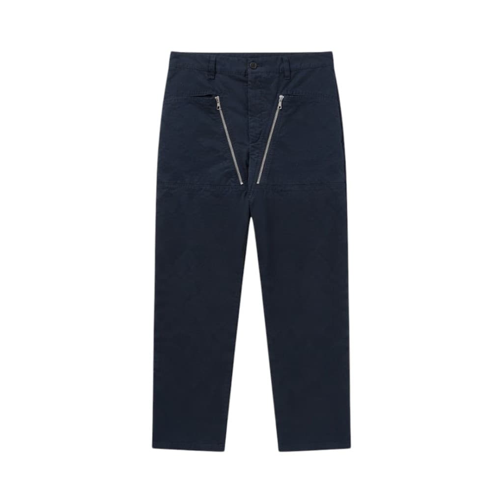 DRIES VAN NOTEN Pantalone Blu con Dettagli in Zip