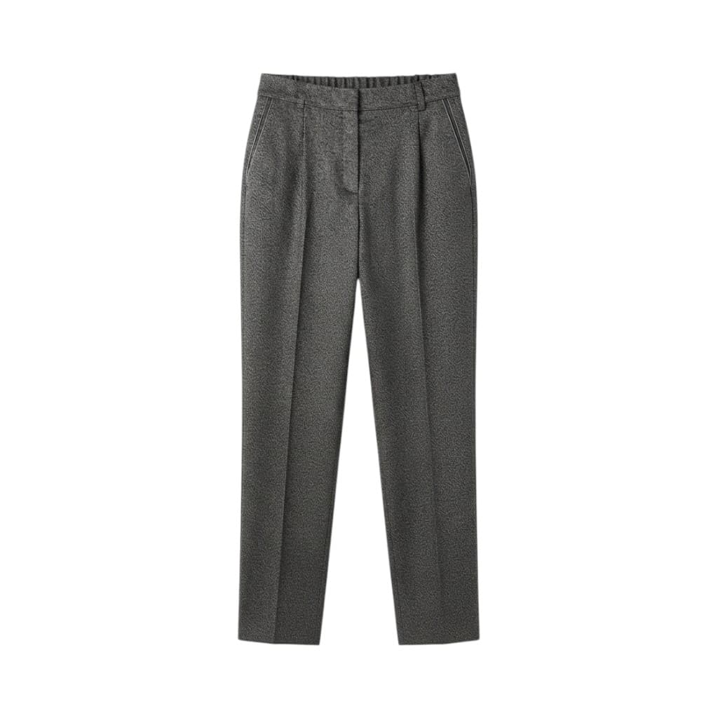 Purotatto Pantaloni Donna in Lana Antracite