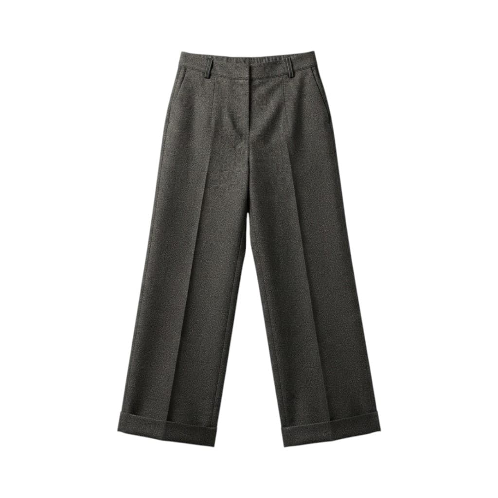 PUROTATTO Pantalone in Antracite Elegante