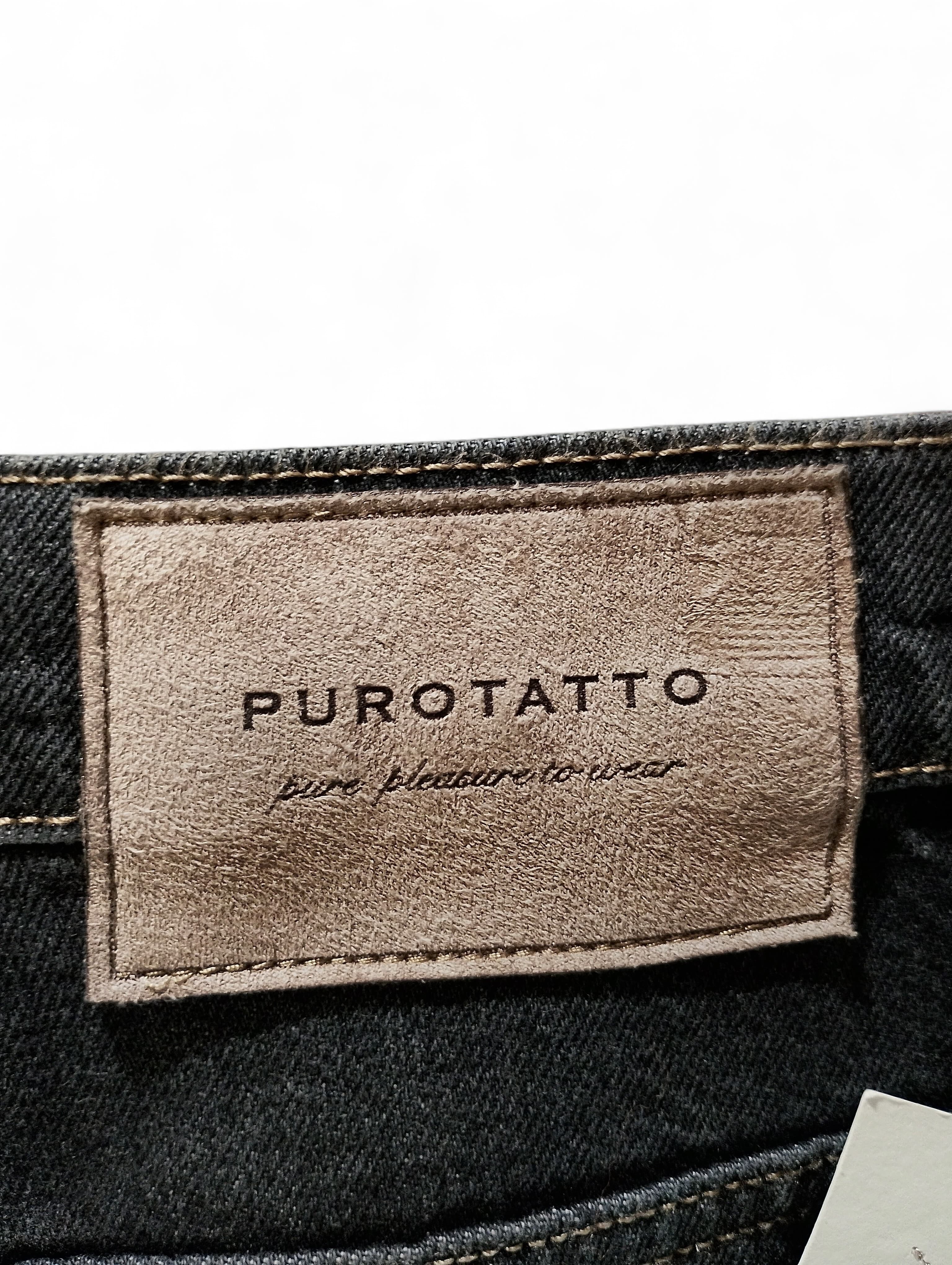 Purotatto Jeans Donna in Denim Nero