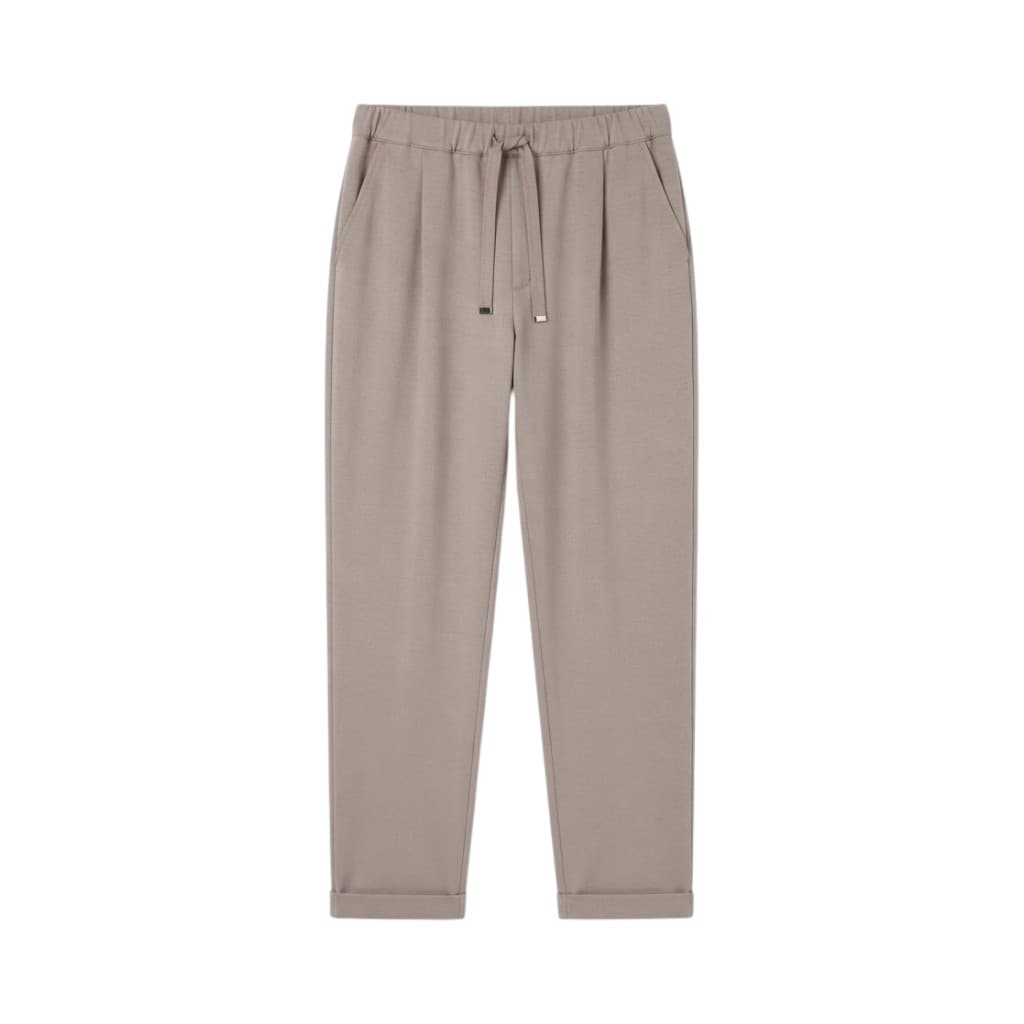 Purotatto Pantaloni Donna in Cotone Mastice