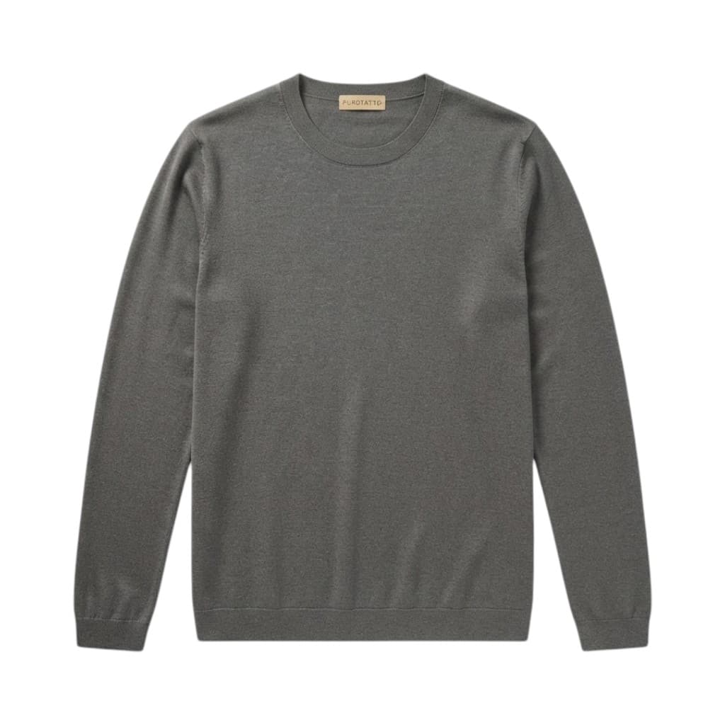 Purotatto Maglia Donna in Lana Grigia