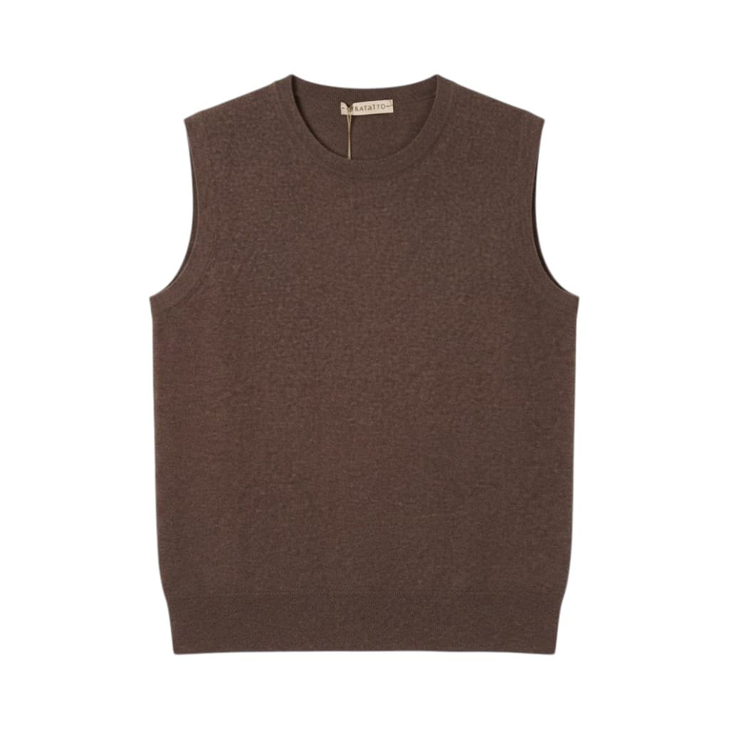 Purotatto Top Donna in Maglia Tortora