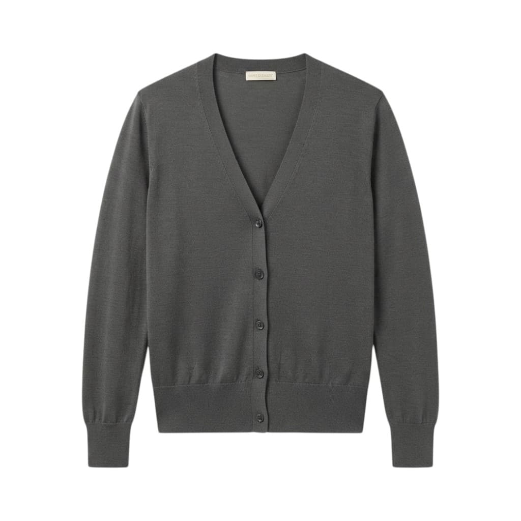 Purotatto Cardigan Donna in Maglia Grigia