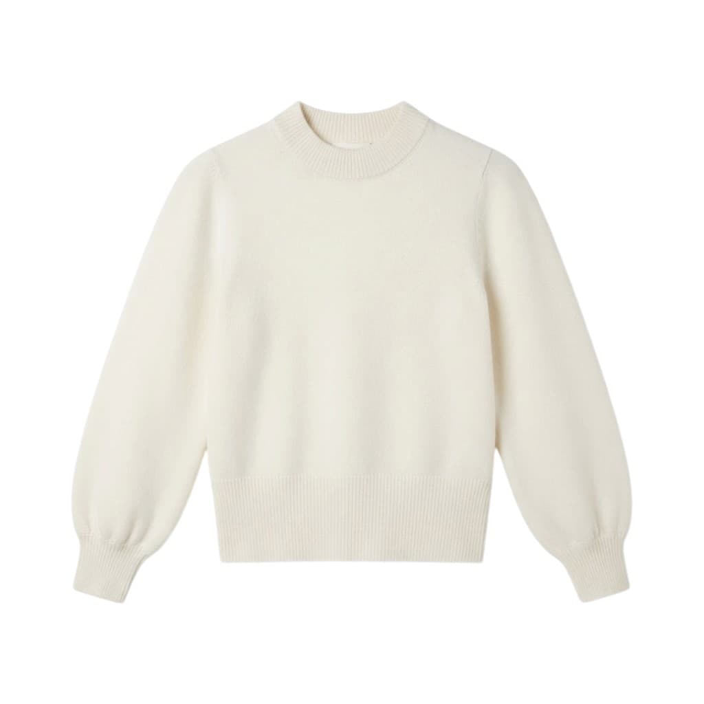 Purotatto Maglia Donna in Cashmere Panna