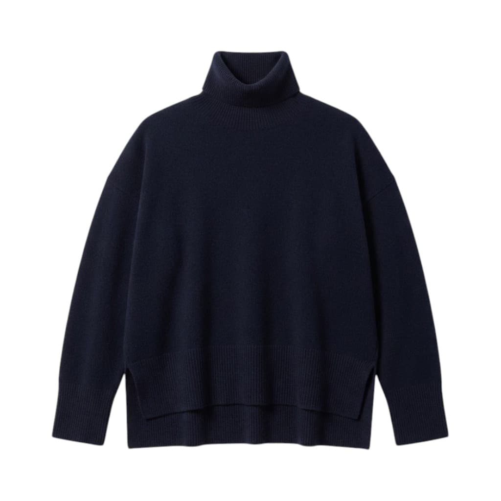 Purotatto Dolcevita Donna in Lana Blu