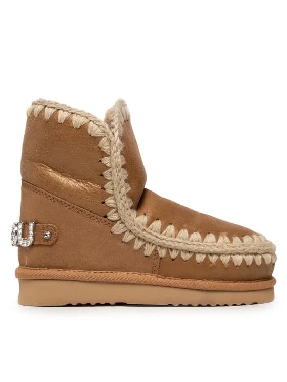 Mou Eskimo Stivaletti Donna Silver in Suede con Cuciture – 101036B-DUIRO