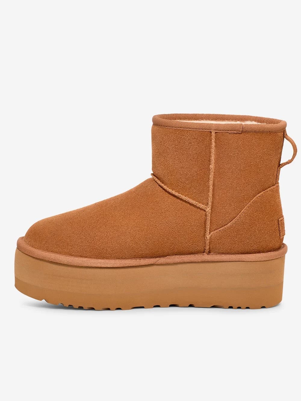 UGG Classic Mini Platform Stivaletti Donna Chestnut in Suede