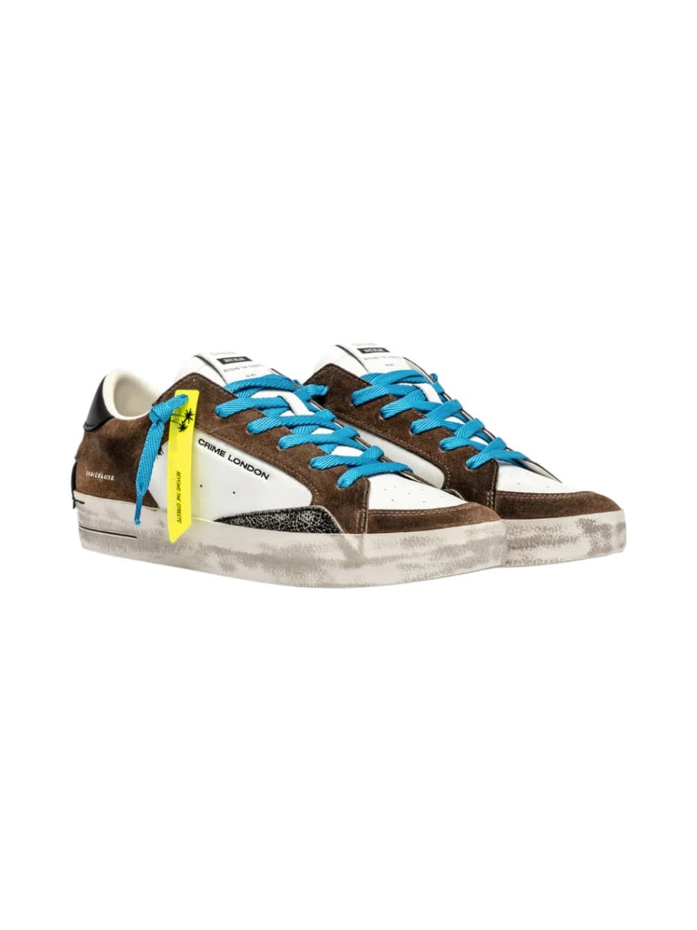 Crime London 11401AA8-60 Sneakers Uomo in Suede Marrone