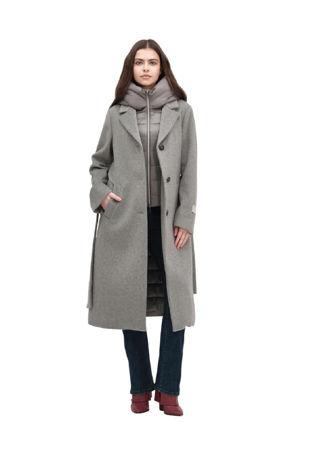 WHITE WISE Coats Grey