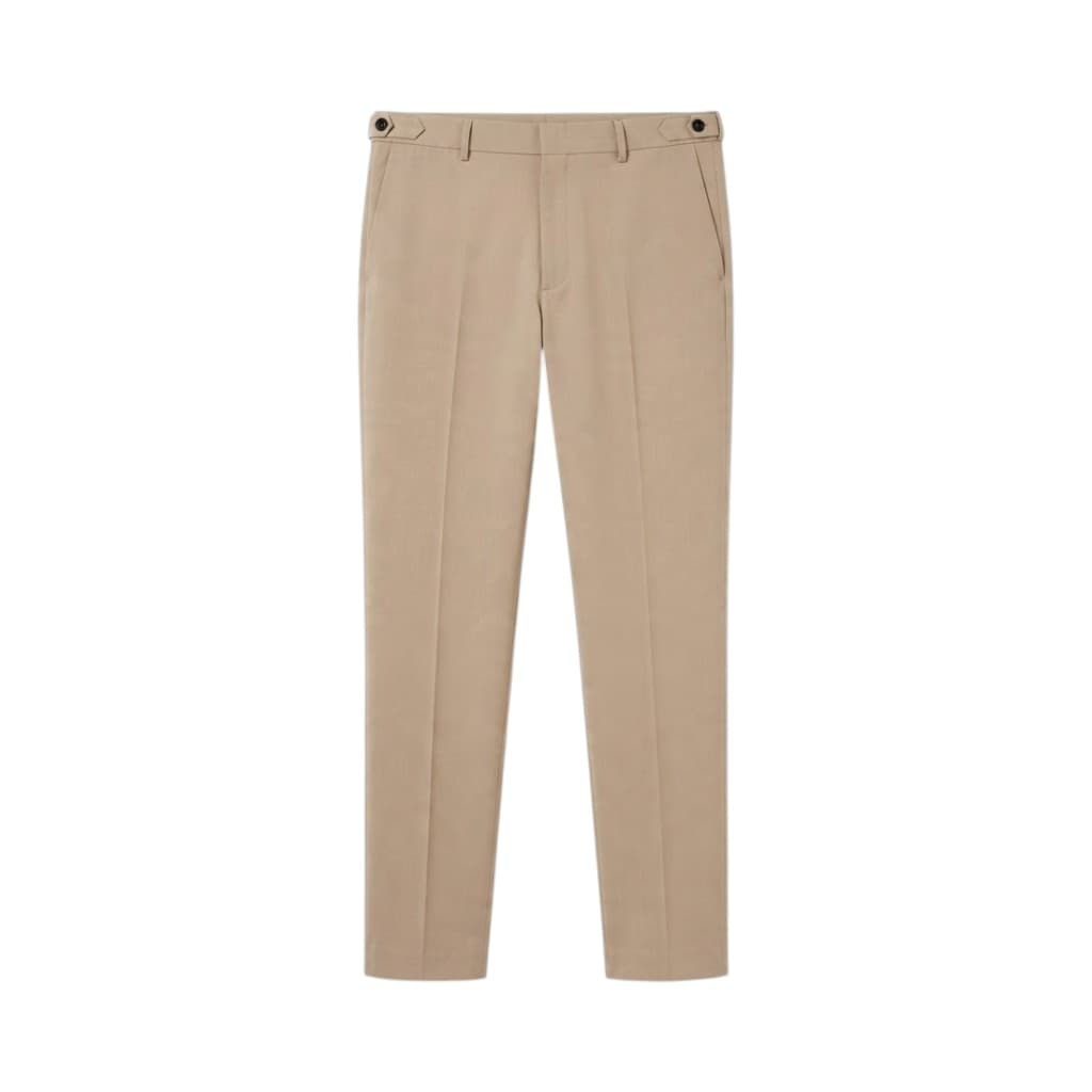 MSGM Pantaloni Beige Eleganti con Dettagli Sartoriali