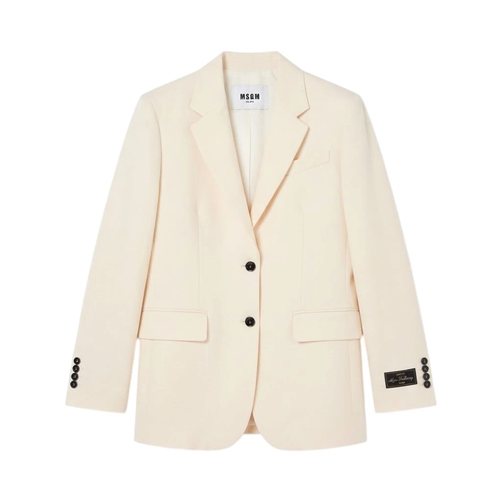 MSGM Giacca Donna in Viscosa Avorio
