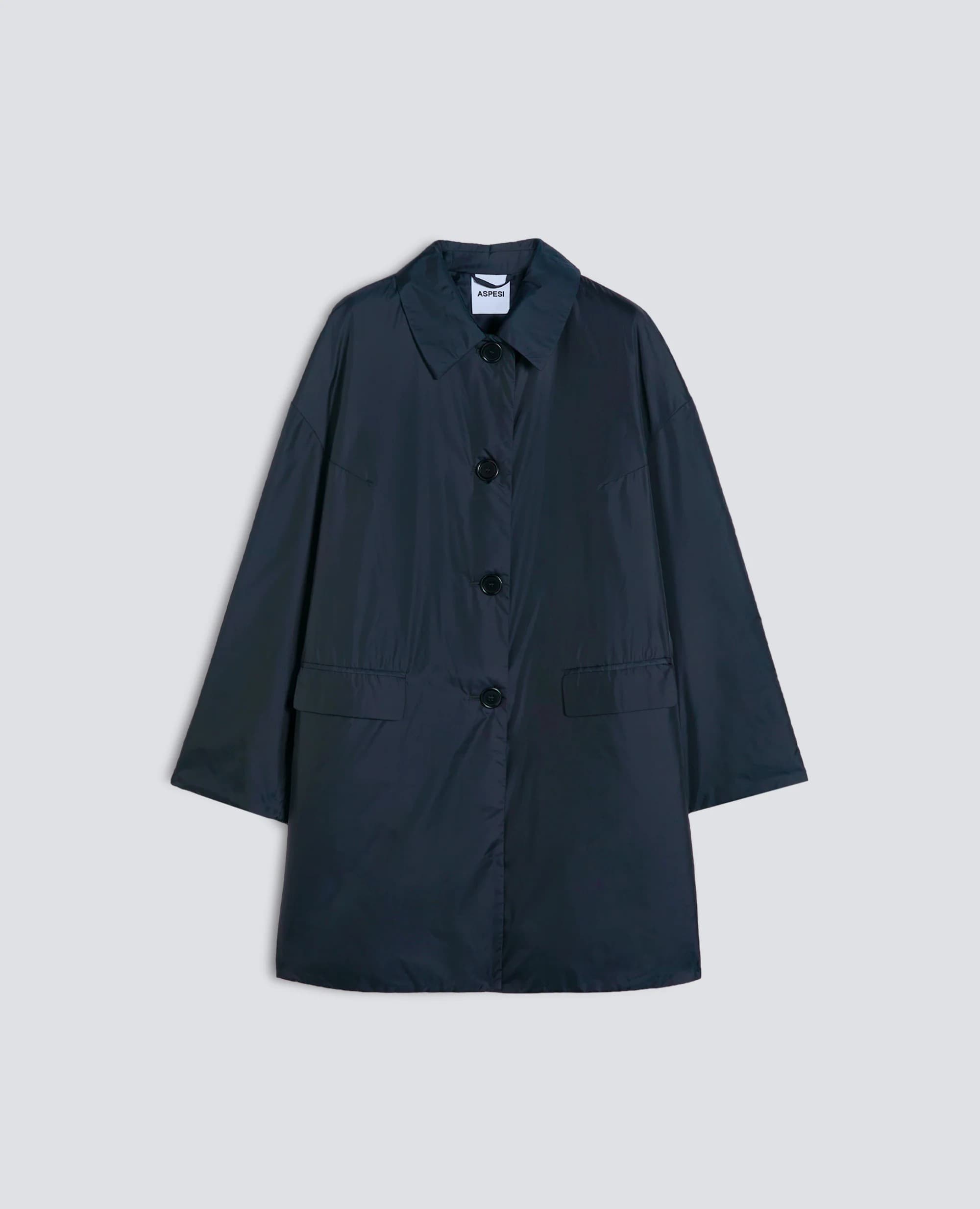 Aspesi Cappotto Uomo Blu Navy