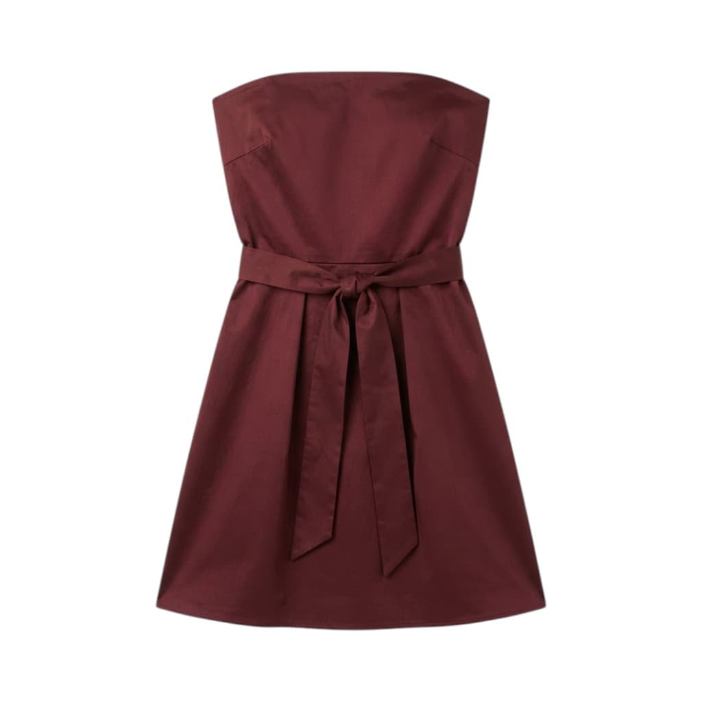 Niu Gonna Donna in Burgundy con Cintura
