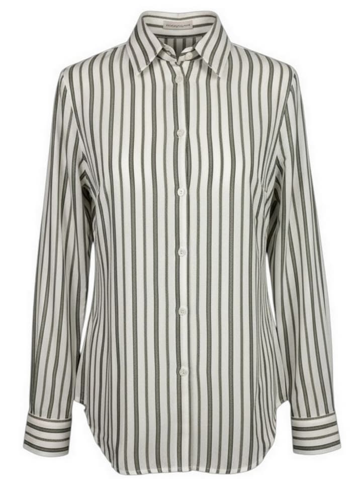 Camicetta Snob Shirts White/military green