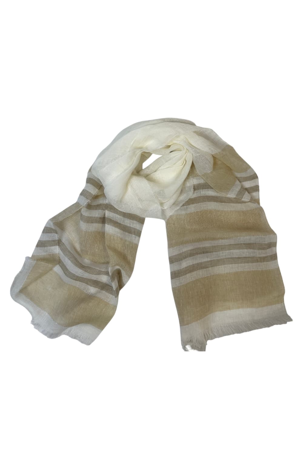 D.EXTERIOR Scarfs Ivory/camel