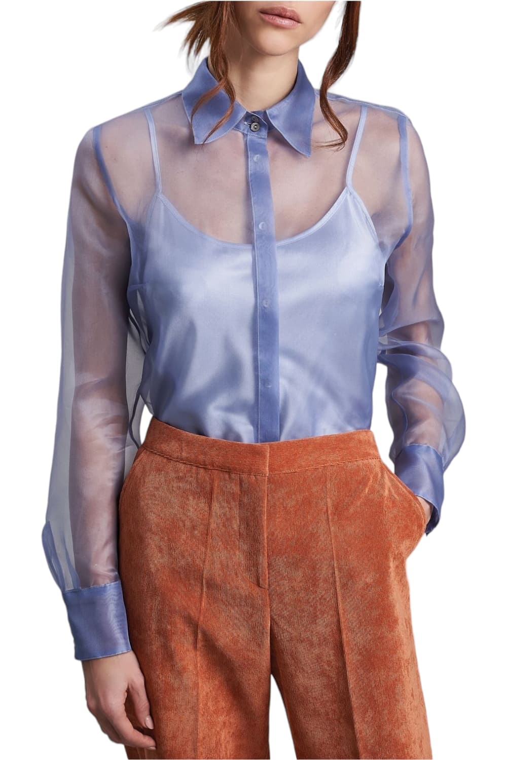 Camicetta Snob Shirts Clear Blue