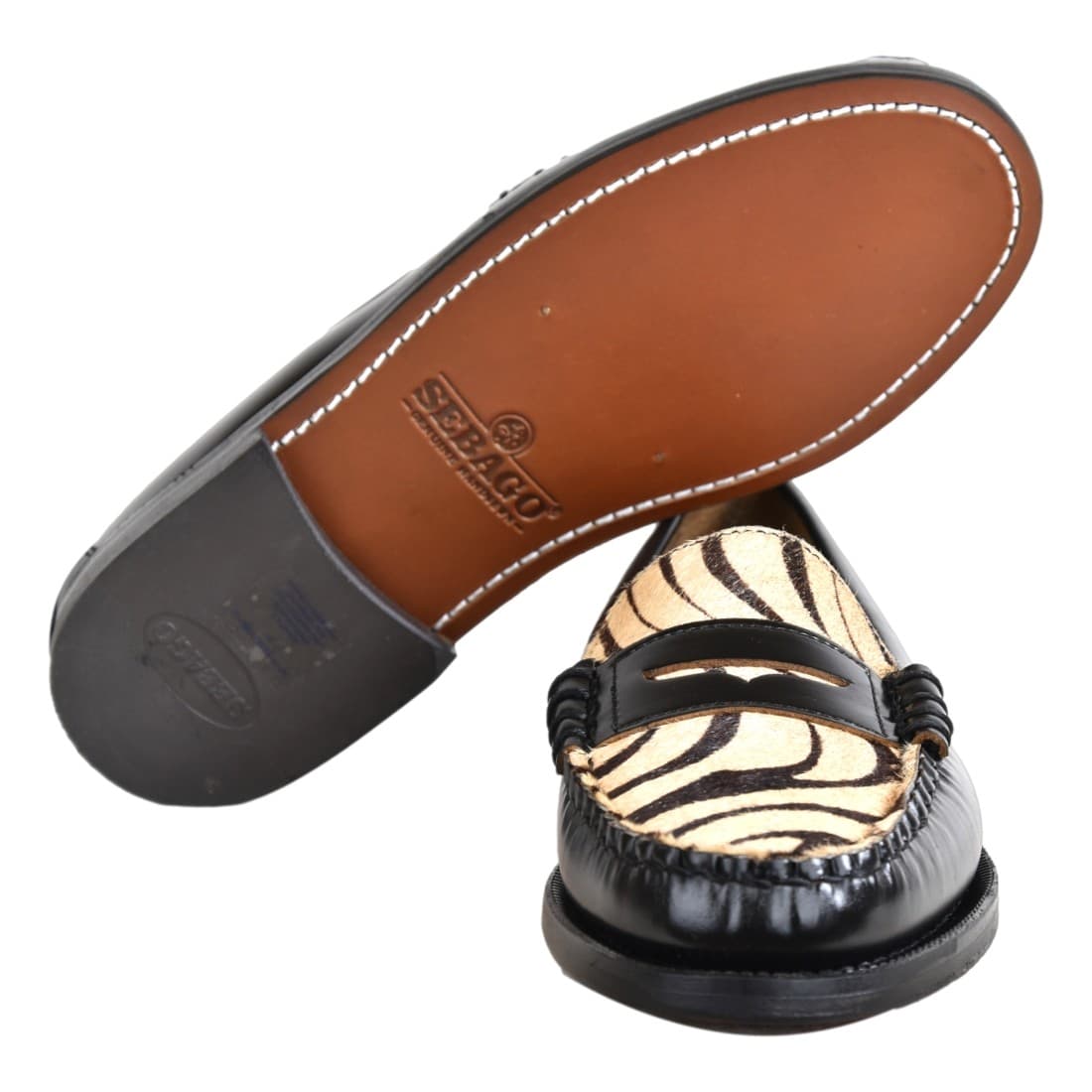 Sebago Dan Vamp Wild Woman Mocassini Donna Tiger in Pelle