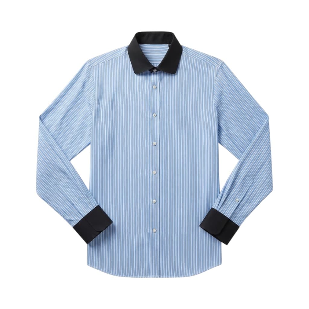 Valentino Garavani Camicia Maglieria Strisce Blu e Bianco