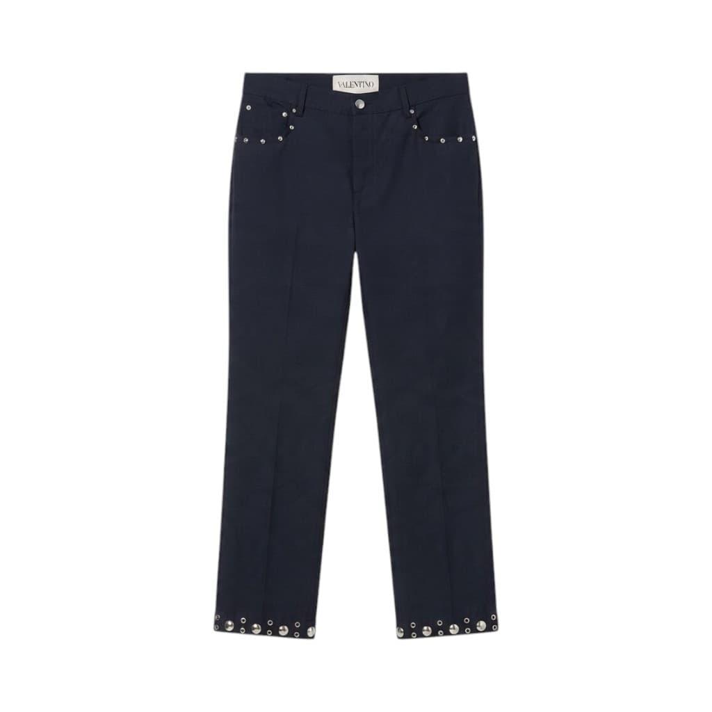 Valentino Garavani Jeans Donna Blu con Dettagli in Metallo