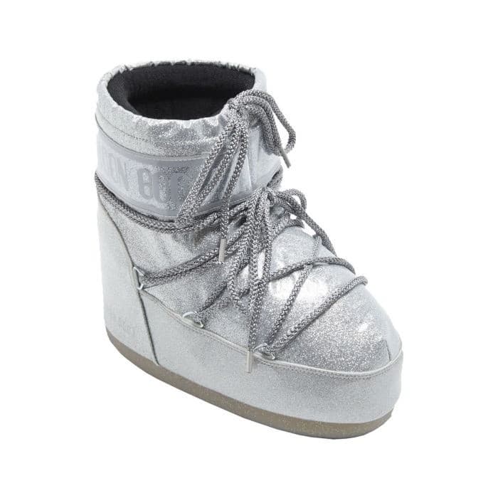 Moon Boot Icon Low Glitter Stivaletti Donna Argento – 80D1409440-H001