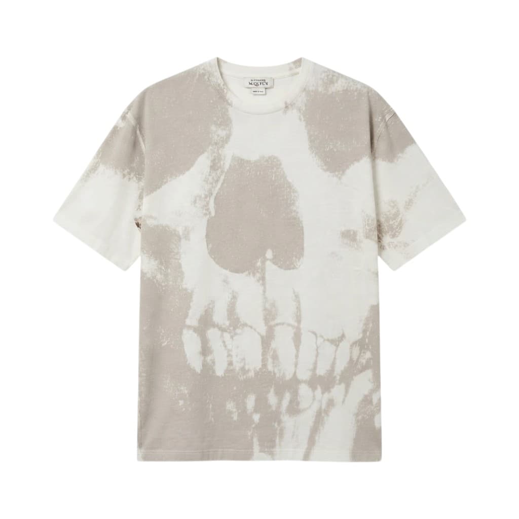 Alexander McQueen T-shirt Maglieria Bianco e Sabbia