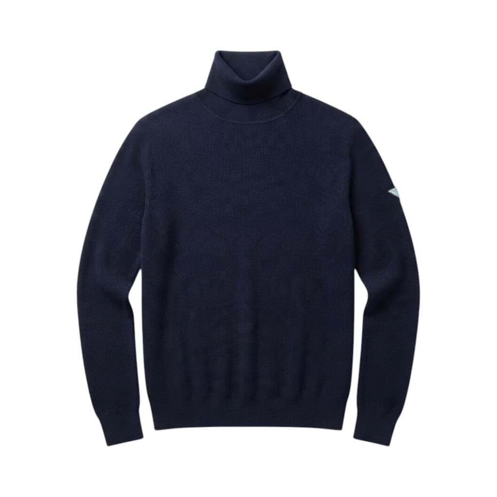 Bottega Veneta Maglieria Dolce Vita Blu con Collo Alto