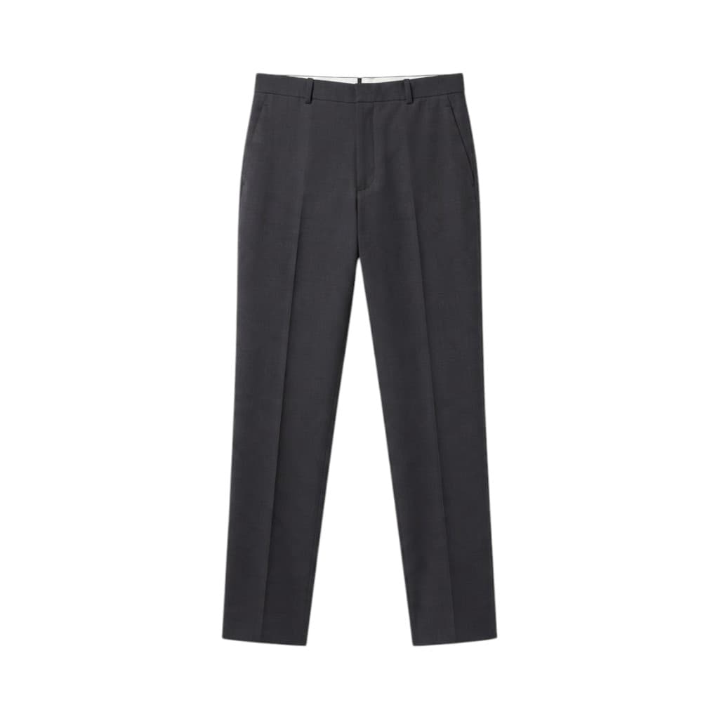 Saint Laurent Pantaloni Uomo Blu Eleganti con Dettagli Sartoriali