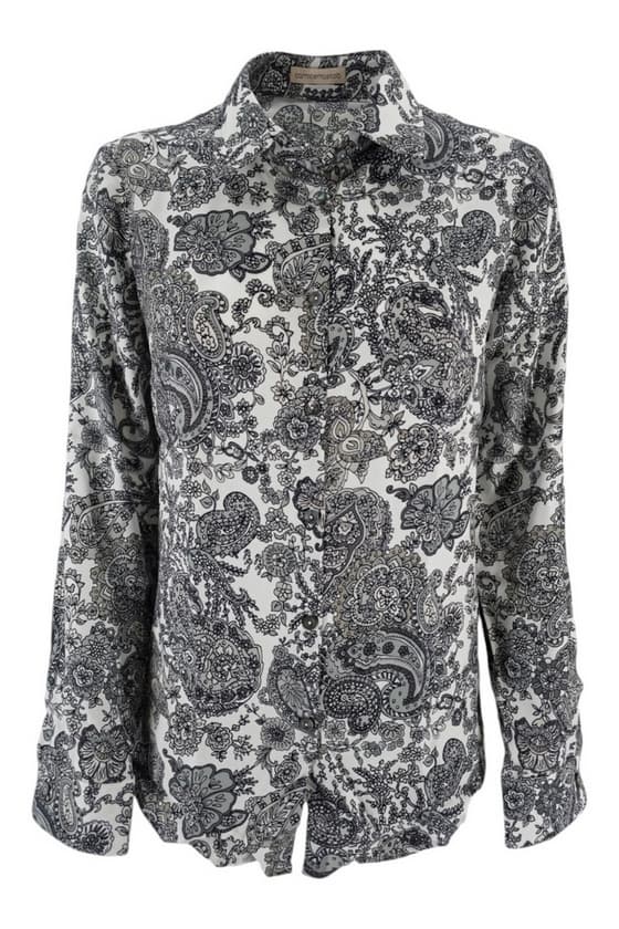 Camicetta Snob Shirts White/grey