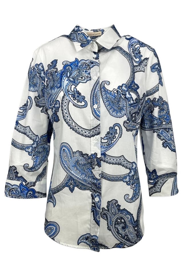 Camicetta Snob Shirts White/blue