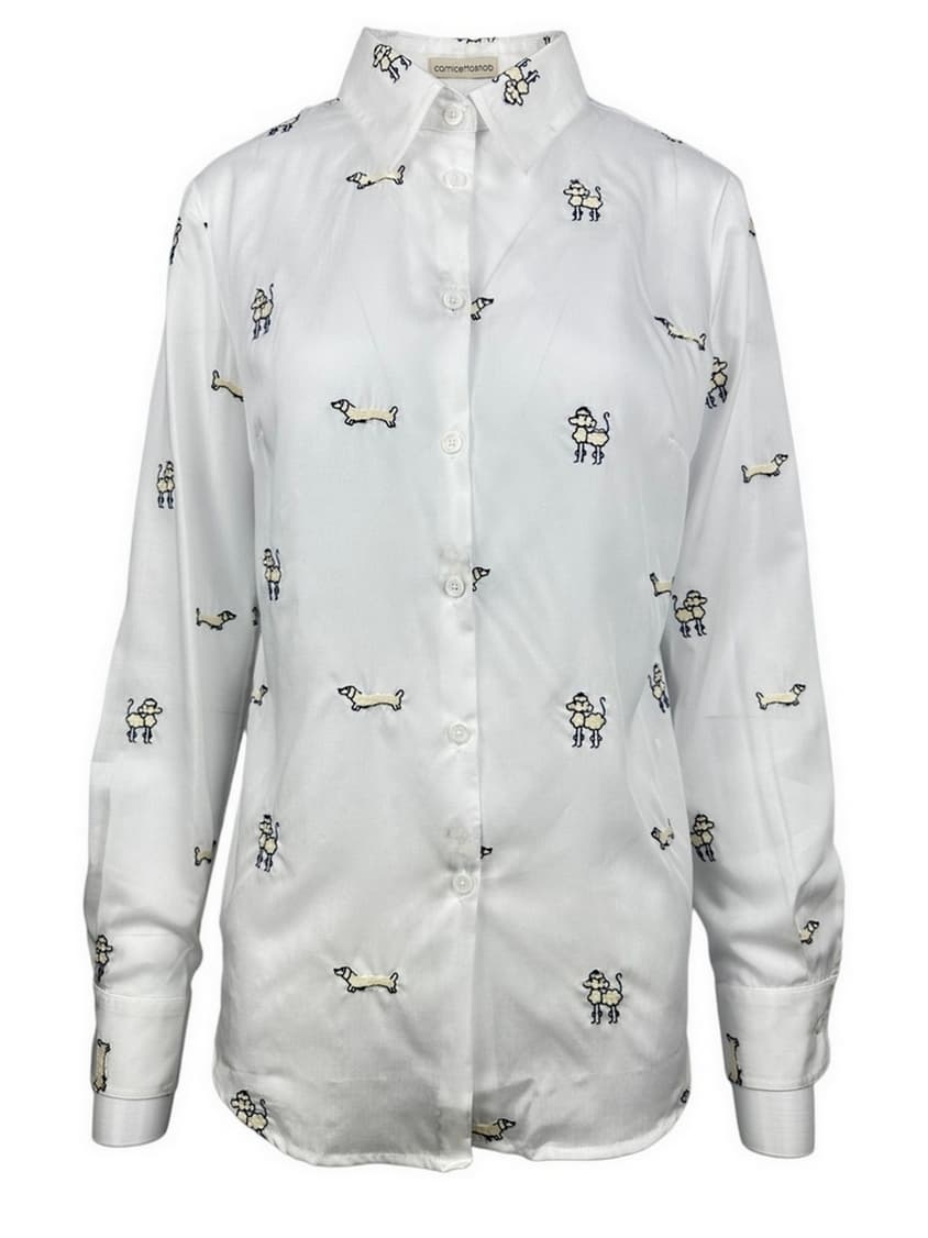 Camicetta Snob Shirts White/beige