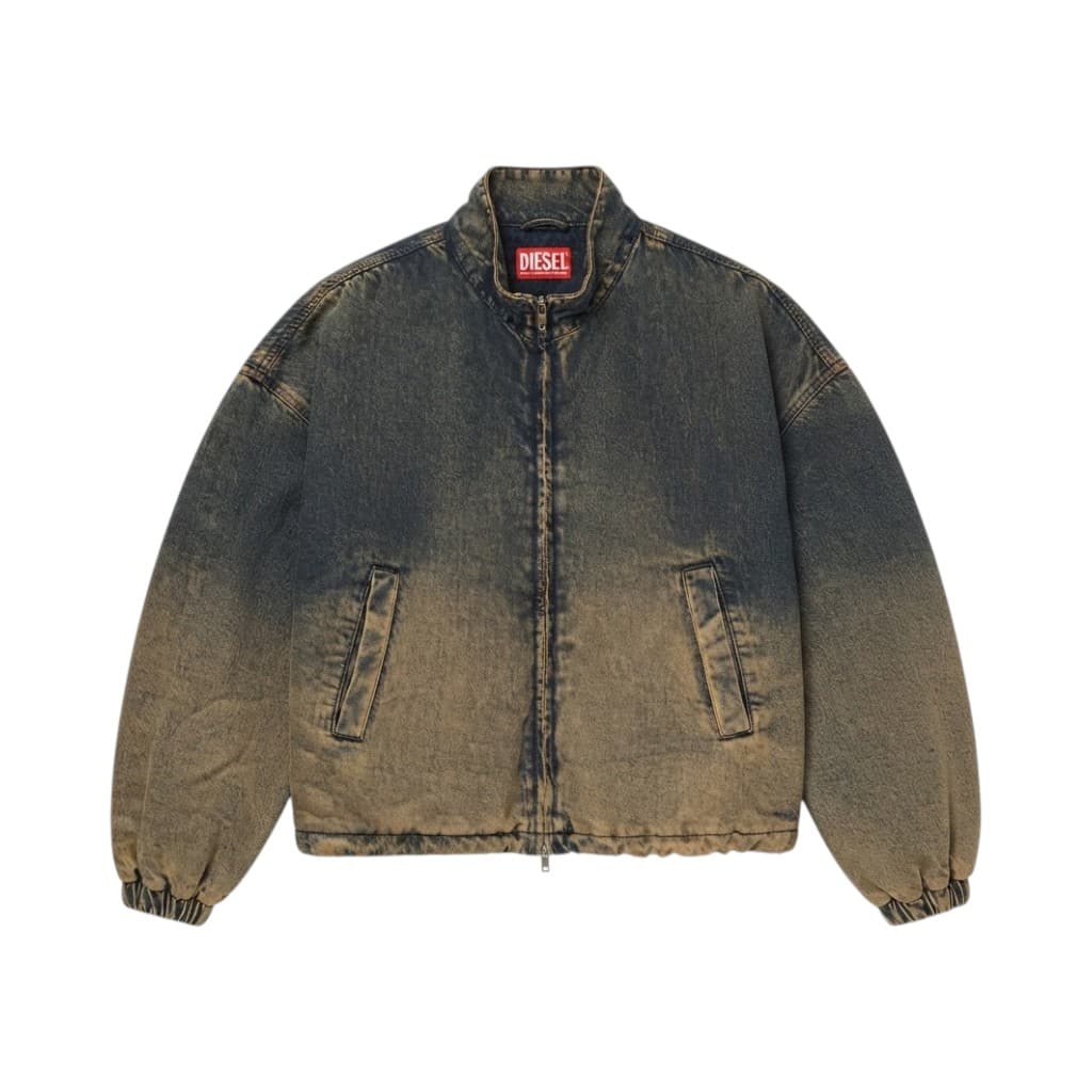 DIESEL Giacca Jeans Cropped in Denim Scuro