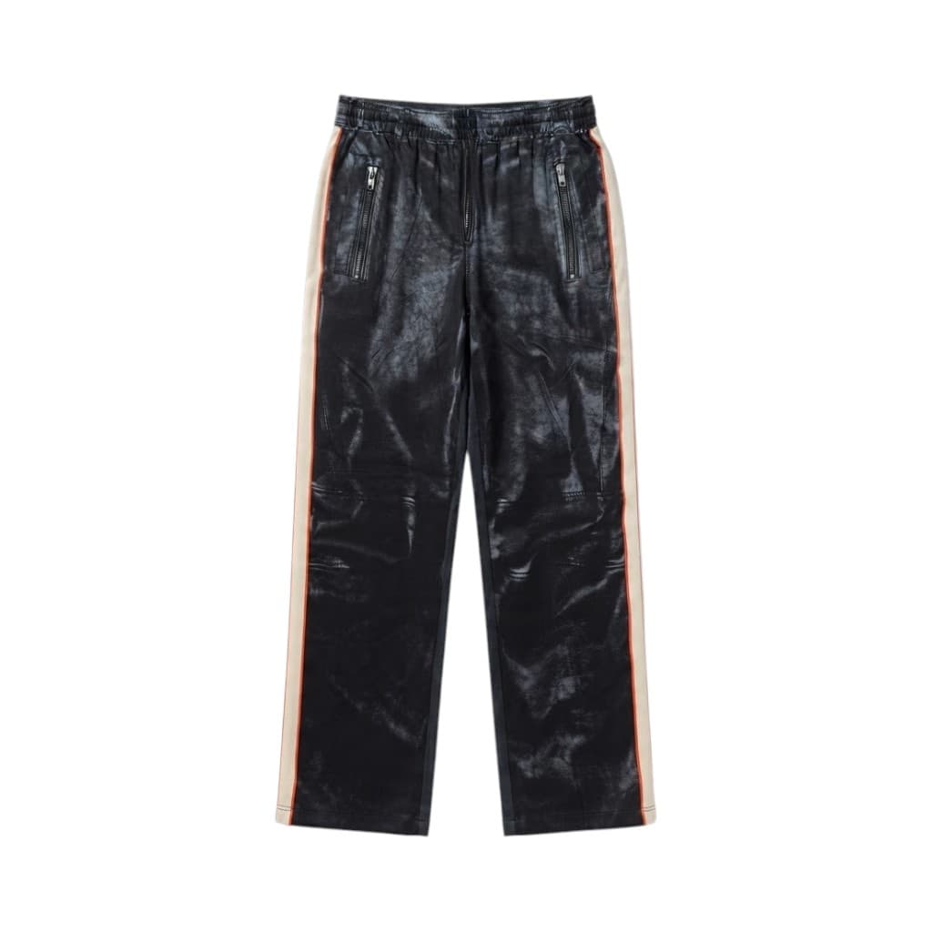DIESEL Pantaloni in Fantasia Nera con Dettagli a Striscia