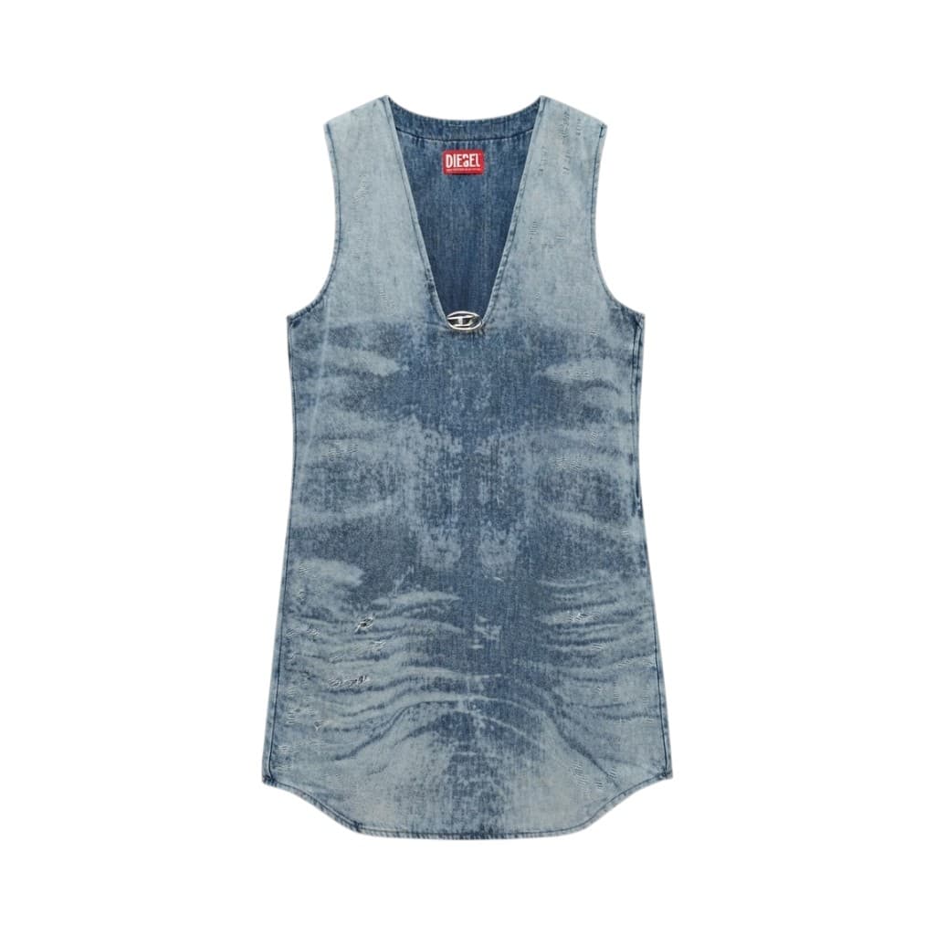 Diesel Vestito Donna in Denim Chiaro