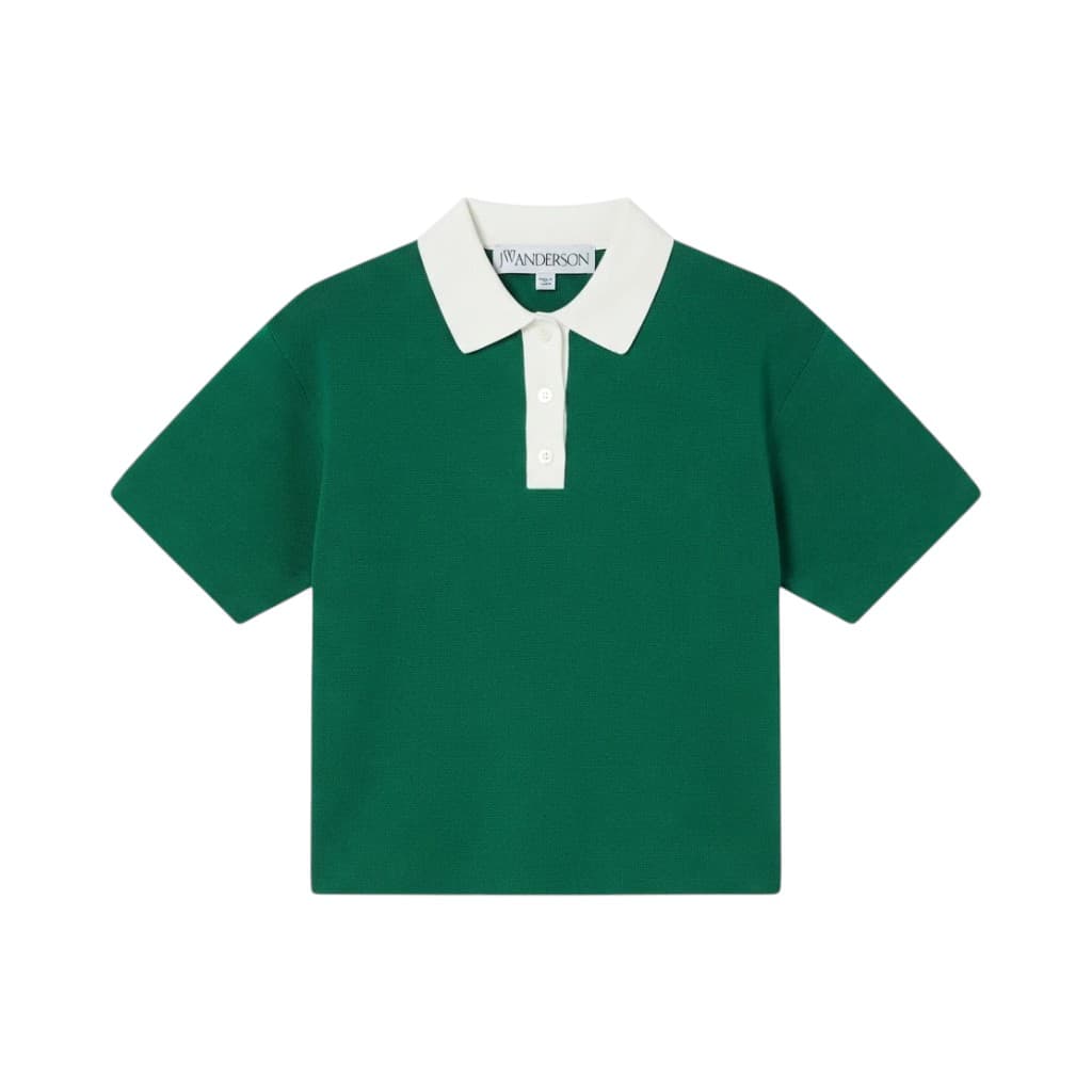J.W. Anderson Polo Donna in Maglia Verde Smeraldo