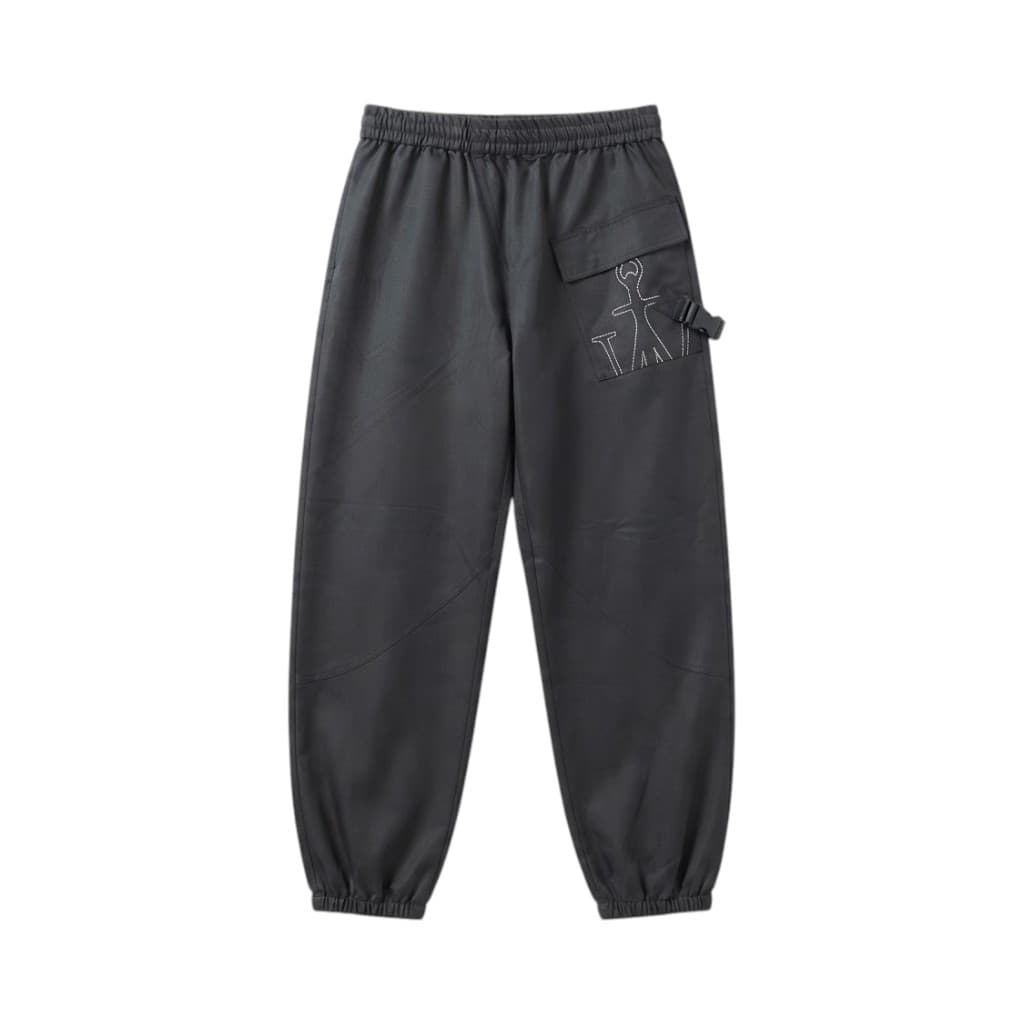 J.W. Anderson Pantaloni in Nero con Dettaglio Ricamato