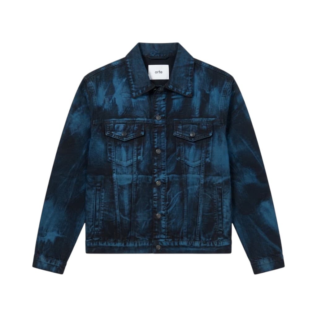 Arte Giacca Jeans Donna in Nero e Blu