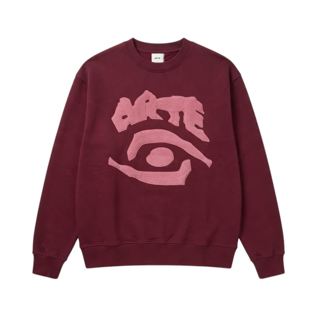 Arte Felpa Bordeaux con Logo Grafico