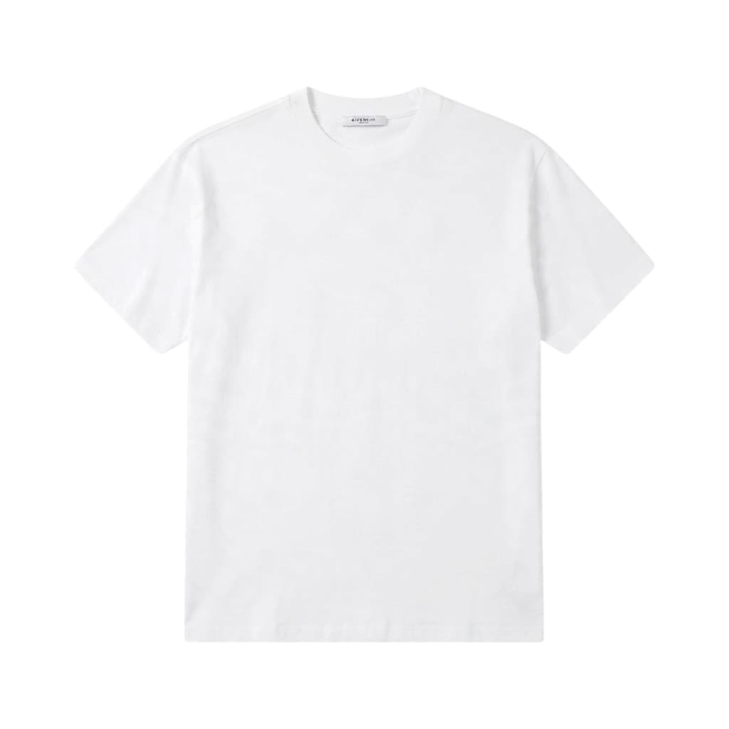 Givenchy Maglieria T-shirt Bianca con Stampa Retro