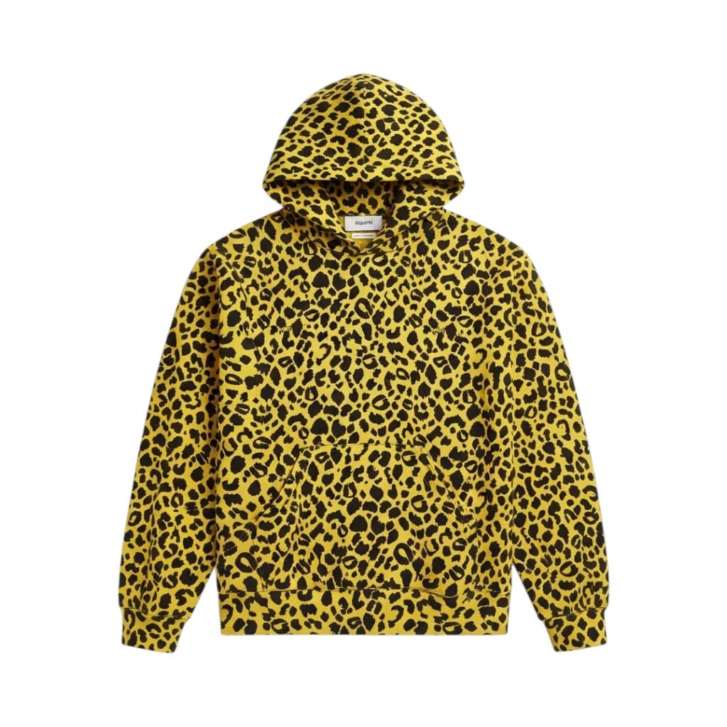 COPERNI Felpa Donna Gialla con Stampa Leopardata