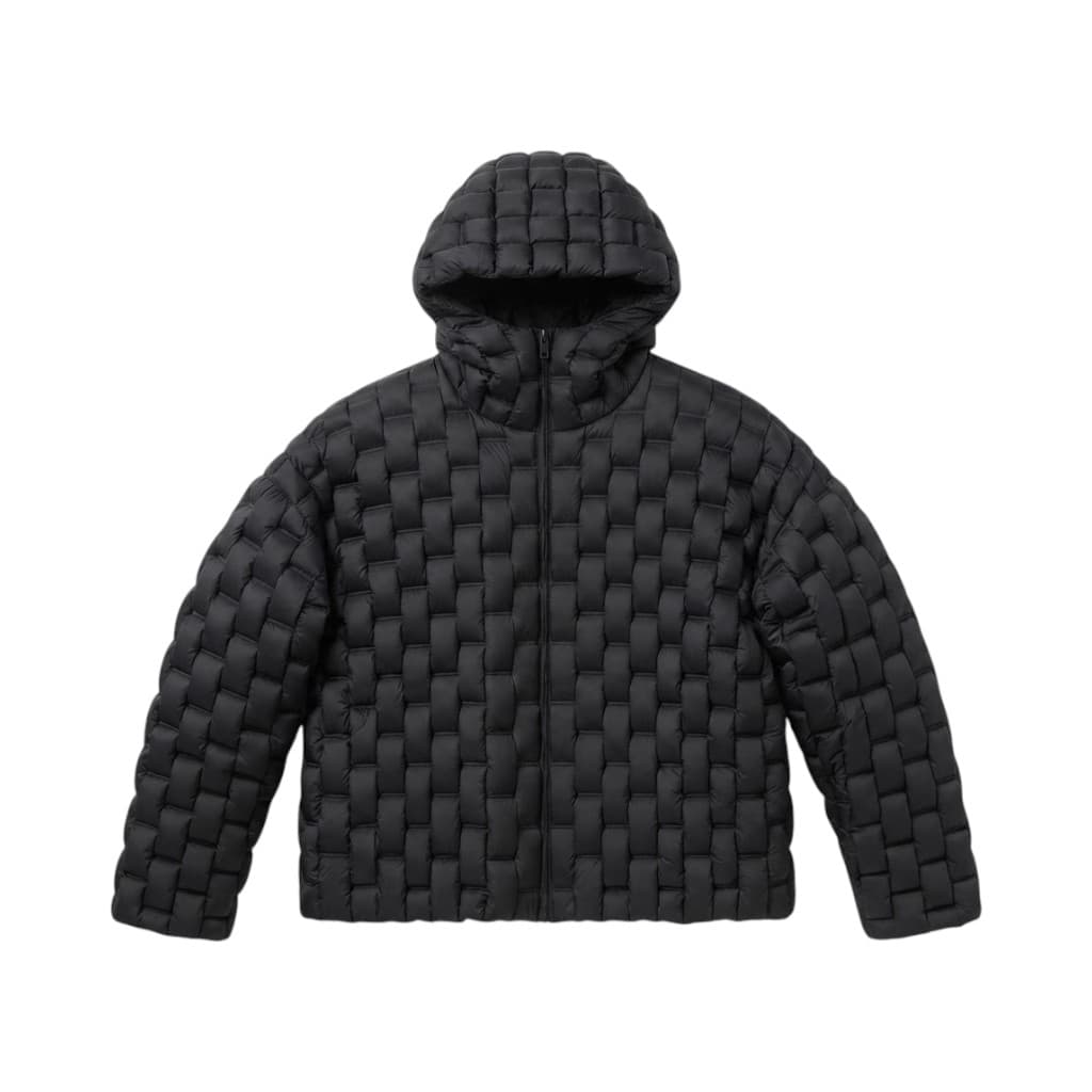 RAXXY Giacca Piumino Donna in Nero con Cappuccio e Design Innovativo
