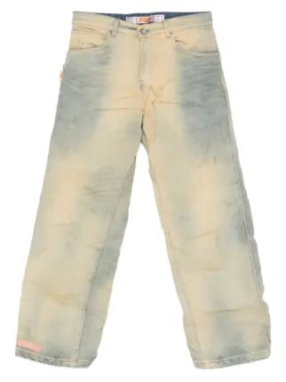PDF Patterned Bootcut Jeans