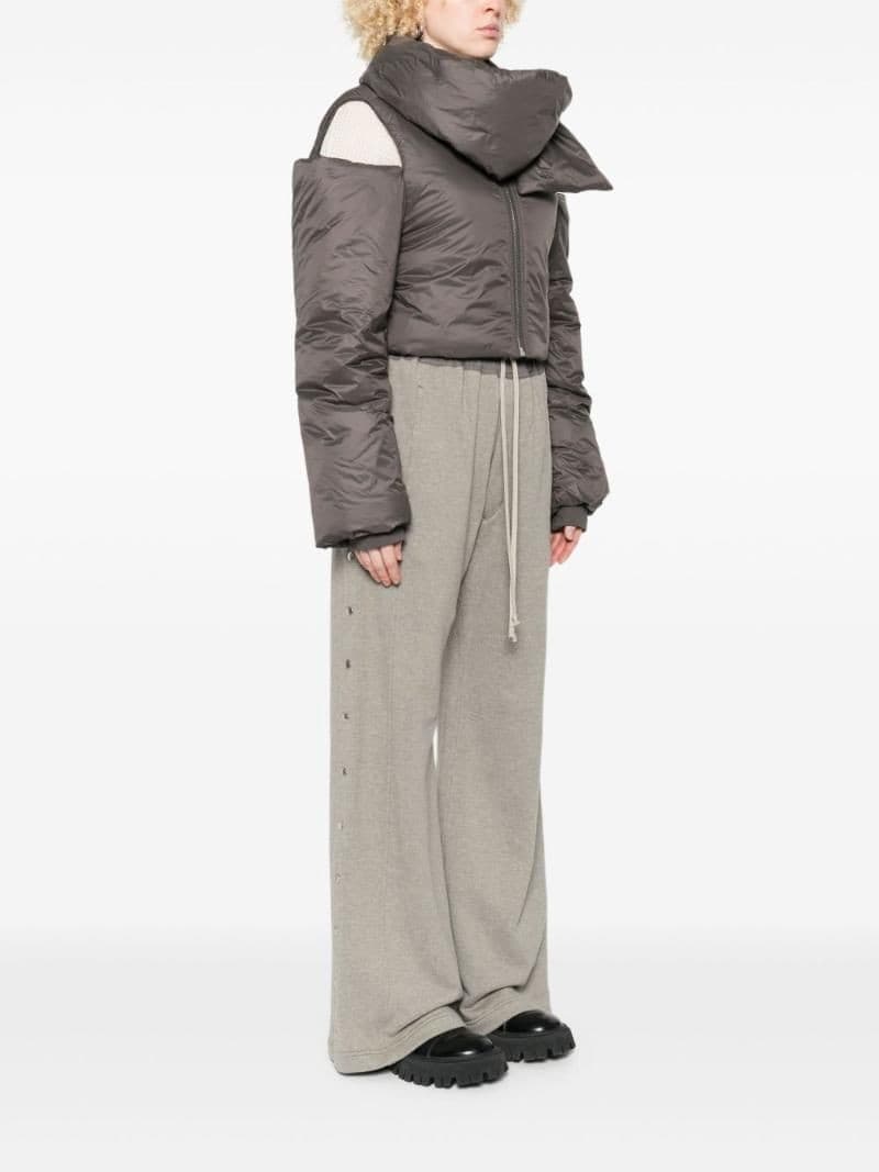 DRKSHDW by Rick Owens Giubbotto Puffer Cropped Donna Dirty Pearl – DS02E7727NP