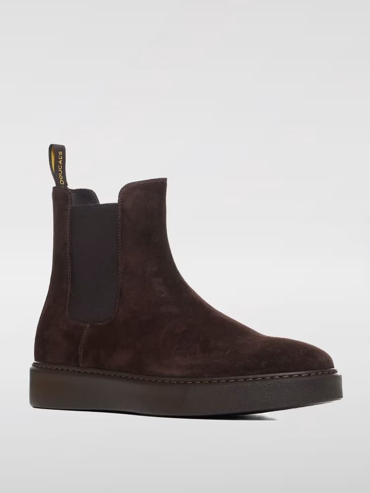 Doucal's Stivaletti Chelsea Uomo in Suede Marrone