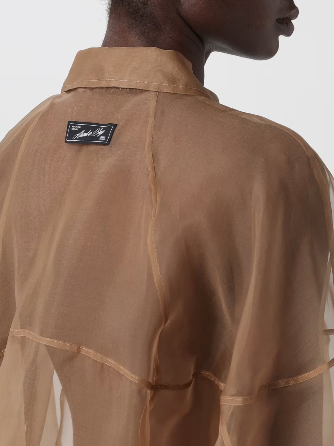 Erika Cavallini Camicia Donna in Chiffon Corda Relaxed Fit