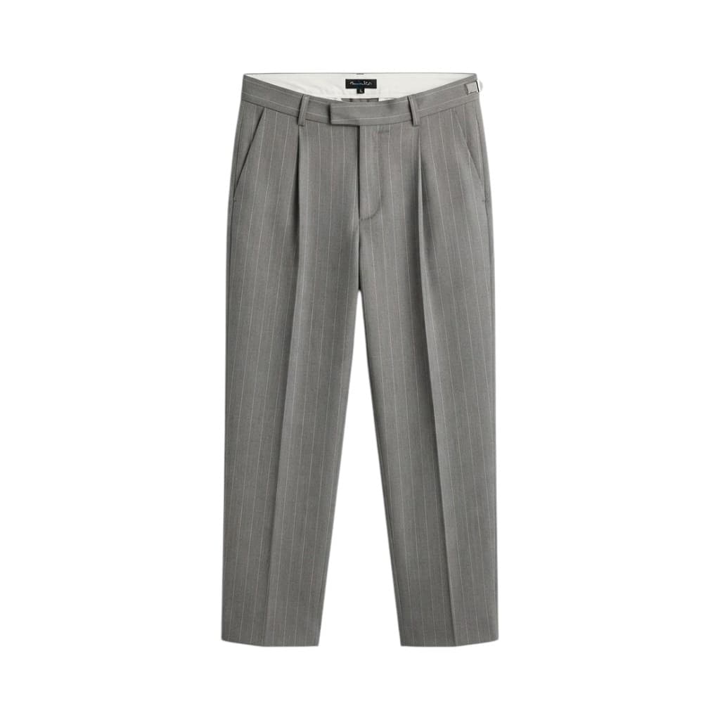 Weili Zheng Pantaloni Donna a Righe Grigio Elegante