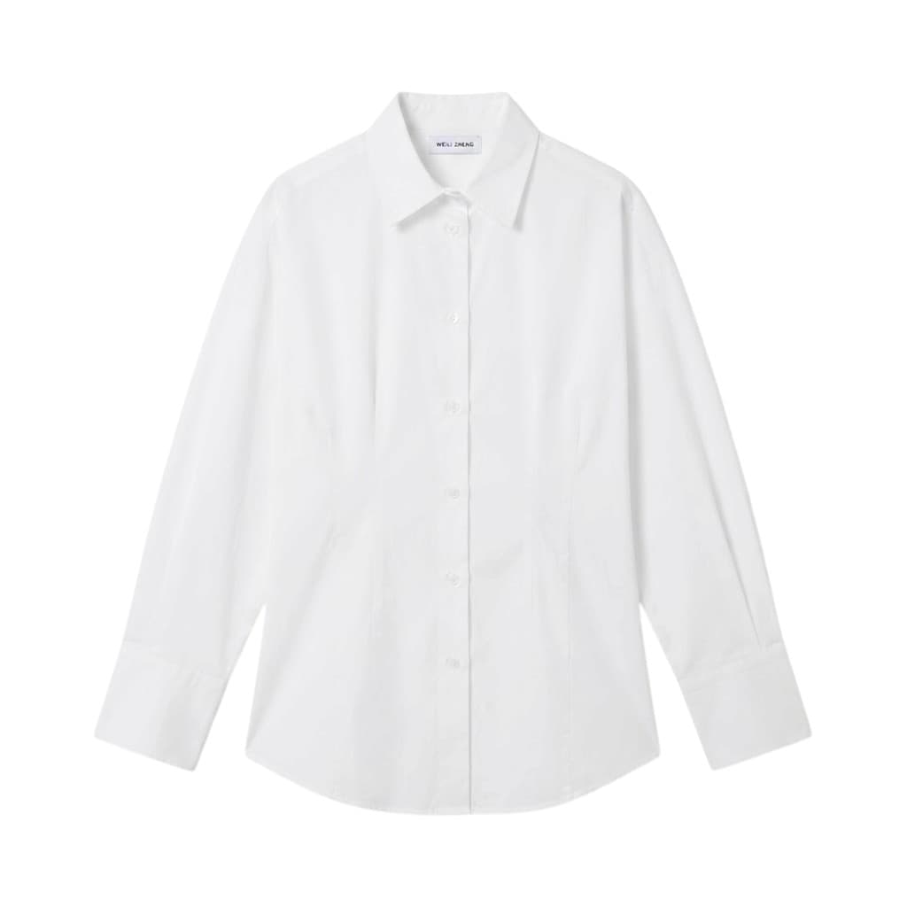 Weili Zheng Camicia Donna in Cotone Bianco