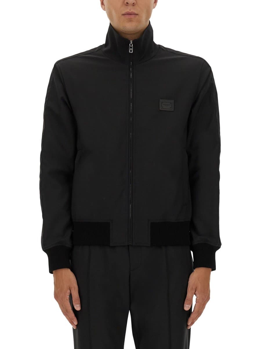 Dolce & Gabbana Giacca Bomber Uomo Nero