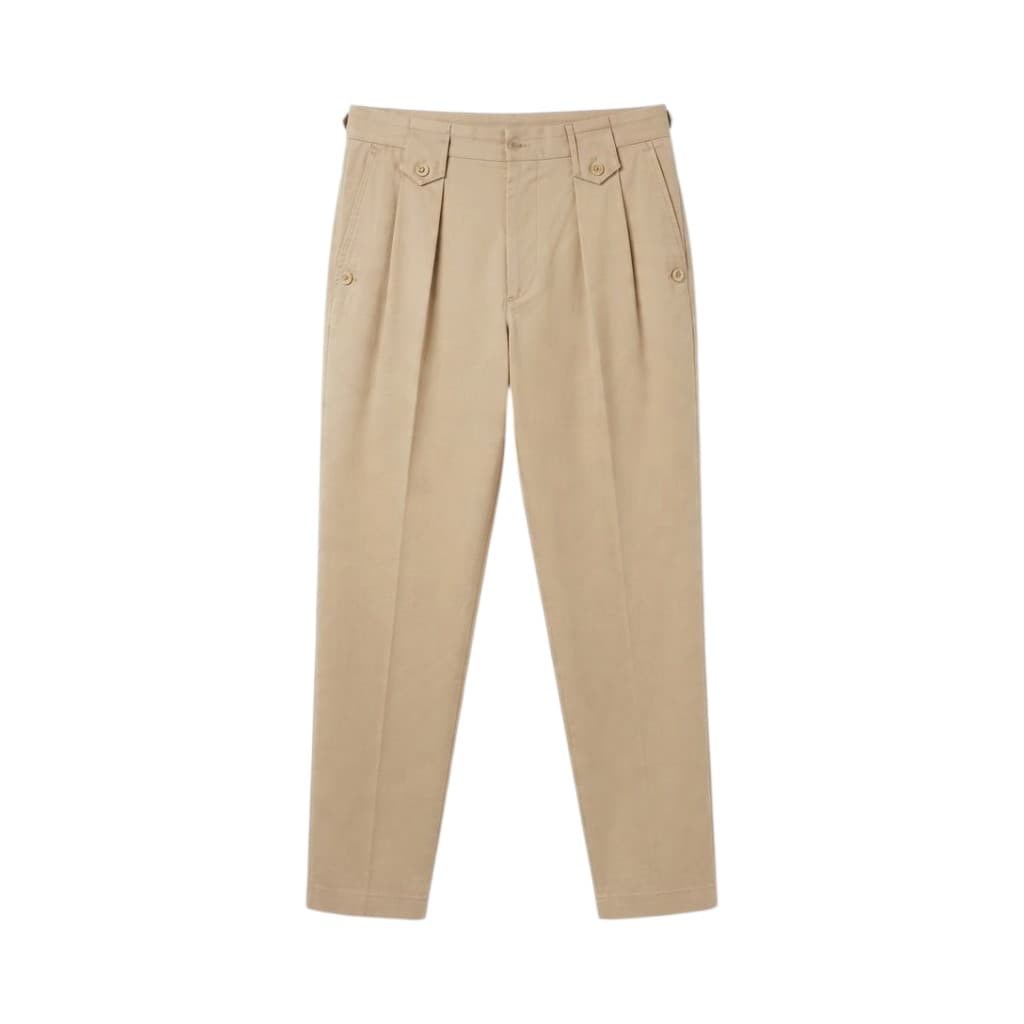 Dolce & Gabbana Pantaloni Beige con Dettagli Sartoriali